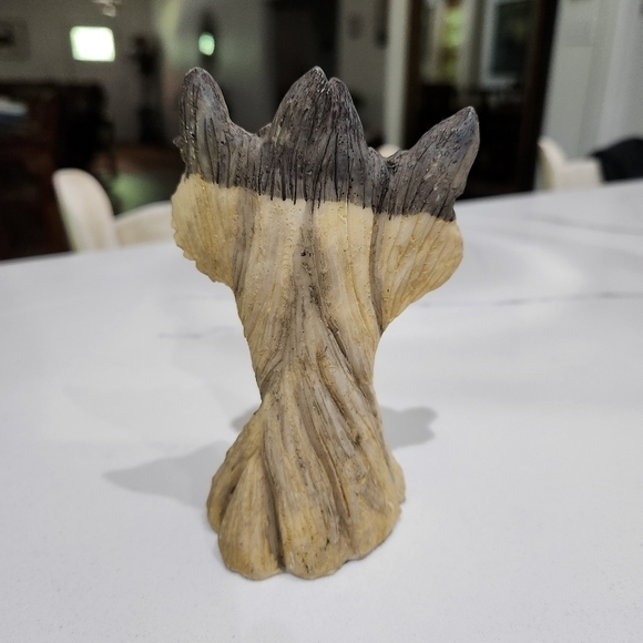 WOLF Heads Statue STUNNING! - Picture 4 of 6